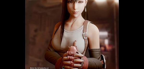  Tifa Lockhart - Two handed handjob